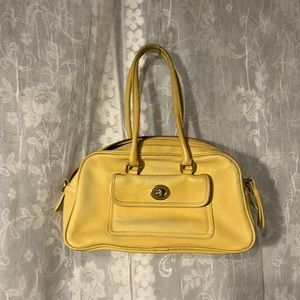 Vintage Coach Purse - Yellow